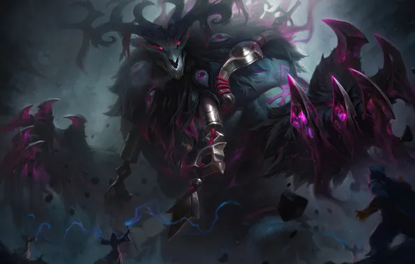 Art, League of Legends, Skin, LoL, Volibear, Coven