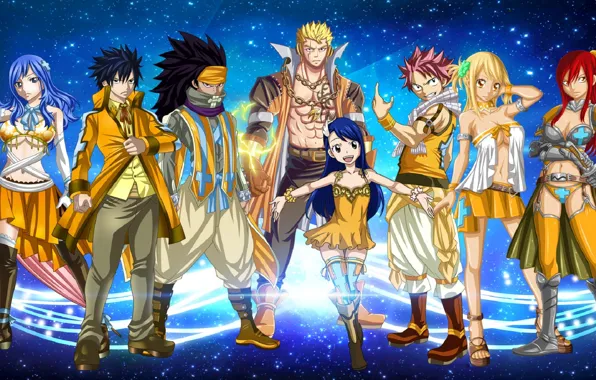 Anime, art, characters, Fairy Tail