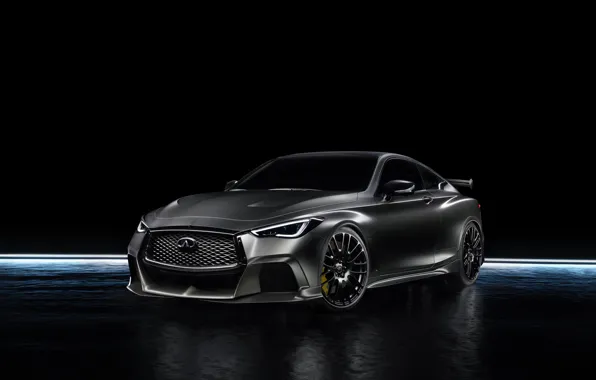 Infiniti, black background, sedan, infiniti, Sedan, Q60