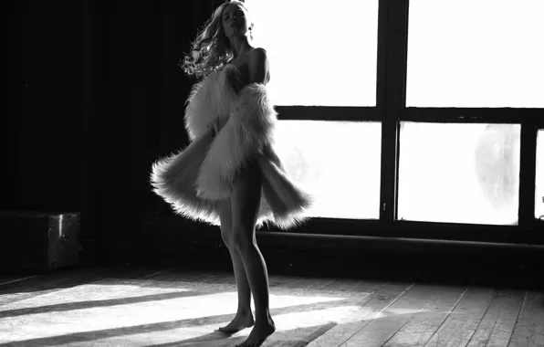 Pose, Girl, legs, shoulders, Alex Nemalevich, Katerina Shiryaeva