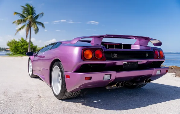 Lamborghini, rear view, Diablo, Lamborghini, Lamborghini Diablo SE30