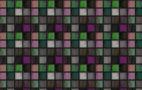 Mosaic, background, wall, Wallpaper, color, squares, grille, texture