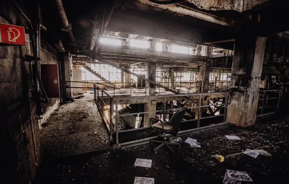 Picture light, Windows, Germany, architecture, Germany, abandoned building, space, Westerholt Colliery