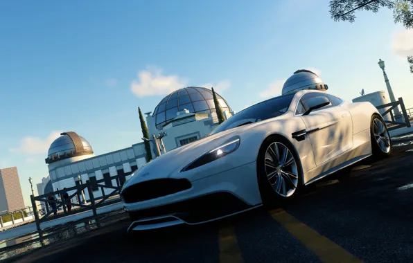 The city, Aston Martin, the evening, Observatory, Vanquish, The Crew, Wild Run
