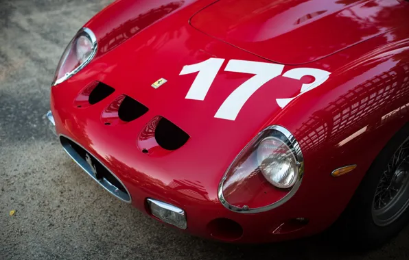 Red, The hood, Ferrari 250 GTO