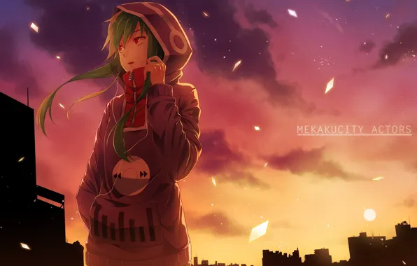 Girl, sunset, Kagerou Project