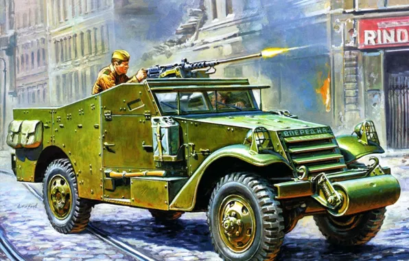 Easy, art, soldiers, USSR, shoots, army, WWII, it