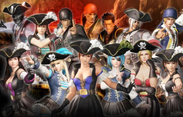 Girls, pirates, guys, Dead or Alive 6