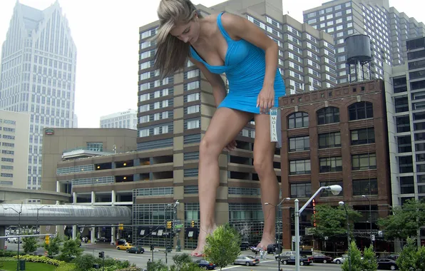 Picture girl, The city, Giant