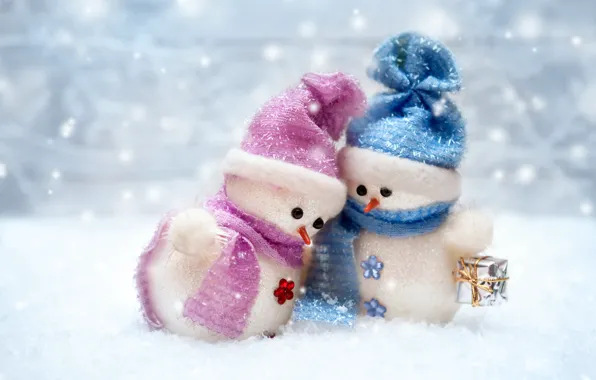 New Year, Christmas, snowman, winter, snow, merry christmas, snowman