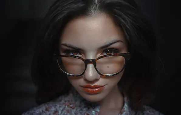 Picture eyes, look, face, style, glasses, lips, Dela