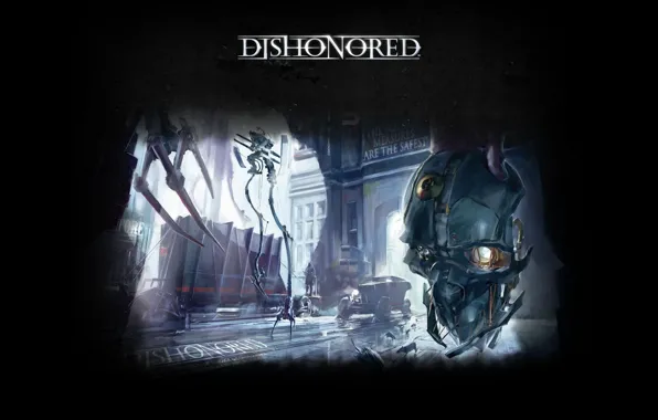 Picture mask, Dishonored, Bethesda, the view from the back