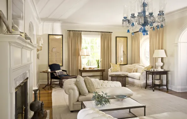 Picture room, interior, fireplace, living room, english country style