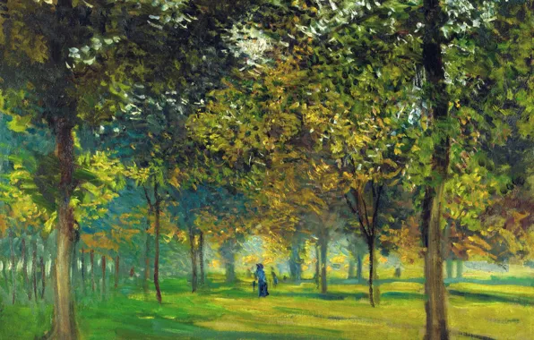 Landscape, picture, Claude Monet, Fair Alley in Argenteuil
