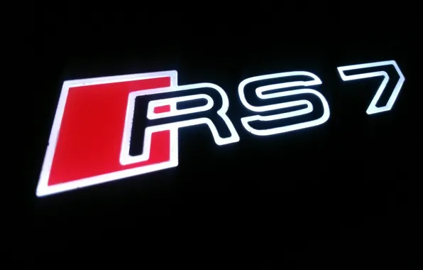 Picture audi, emblem, VAG, rs7