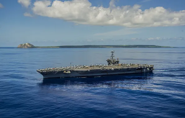 Picture sea, the carrier, USS George Washington, type "Nimitz", (CVN 73)