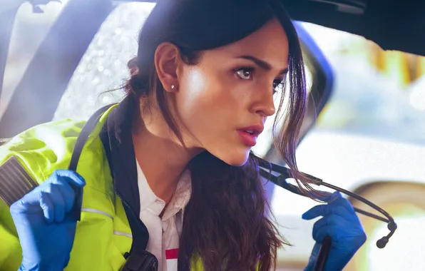 Look, makeup, profile, hair, Ambulance, Eiza Gonzalez, ACE Gonzalez, Eiza Gonzalez