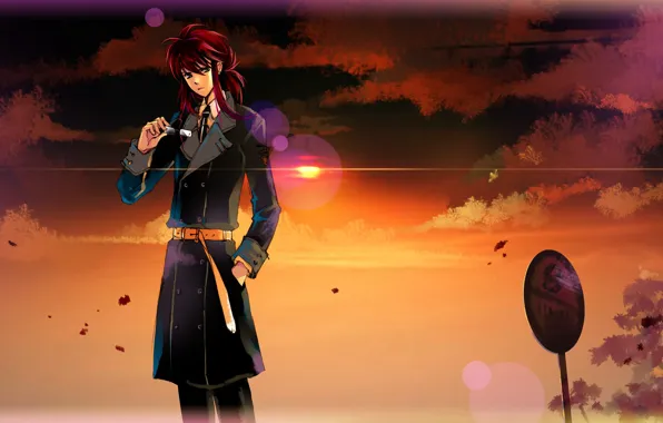 Sunset, guy, Kurama, Yu Yu No Where