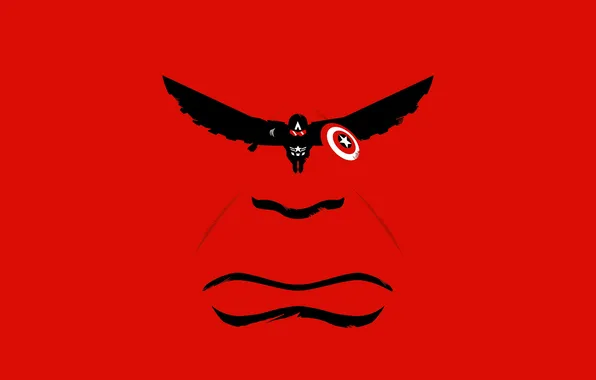 Art, red background, comic, Captain America, MARVEL, Captain America: Brave New World, Captain America: The …