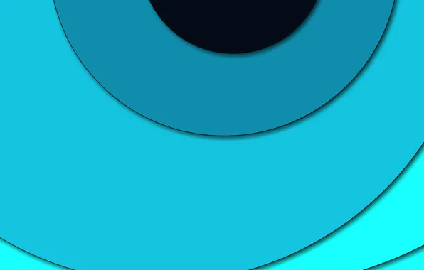 Picture circles, geometry, design, material