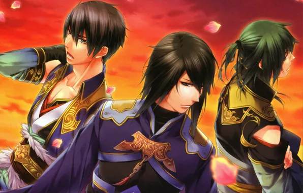 Petals, brothers, demons, three, art, visual novel, teita language, fate zuza