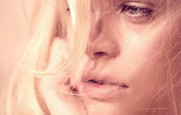 Blonde, girls, face