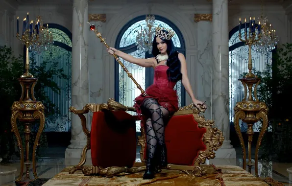 Picture interior, crown, singer, luxury, the throne, katy perry, scepter