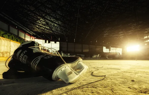 Light, background, skates