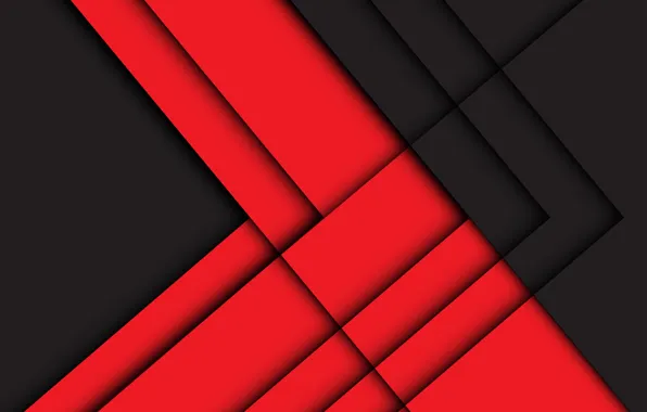 Picture line, red, black, geometry, background