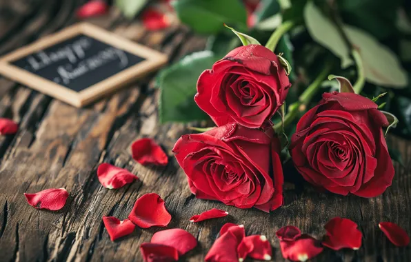 Picture love, flowers, gift, romance, heart, roses, love, happy
