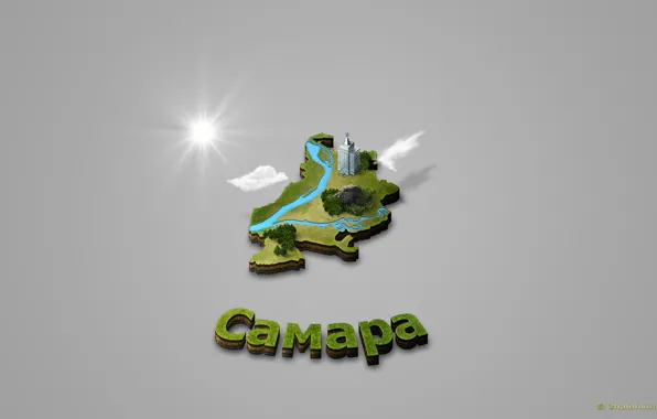 The city, map, world, Samara