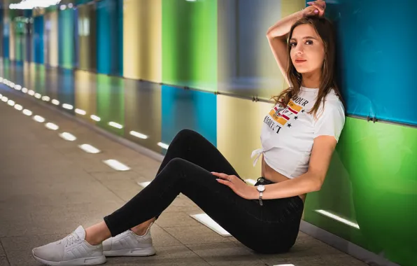 Picture girl, pose, Weronika