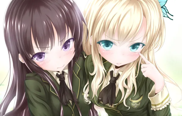 Look, girl, schoolgirl, dissatisfaction, art, boku wa tomodachi ga sukunai, kashiwazaki sena, embarrassment
