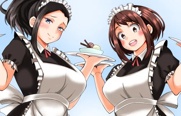 Boku no Hero Academy, Pixiv, My Hero Academia, Uraraka Ochako, Presence Of Momo