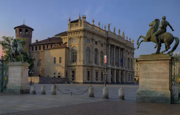 Picture gate, area, Italy, Palace, Turin, Piedmont
