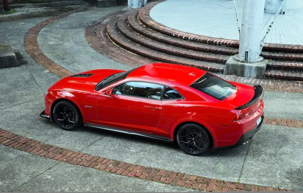 Picture red, muscle car, Chevrolet Camaro, Camaro, Z28
