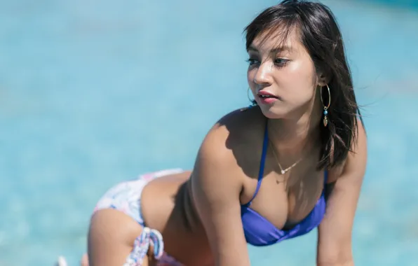 Girl, sexy, cleavage, long hair, boobs, beautiful, pretty, erotic