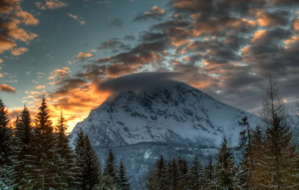 Picture the sky, clouds, mountains, Alps, Alps, Austrian