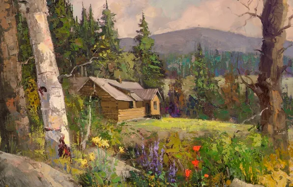 Art, Sean Wallis, Idaho Cabin Commision