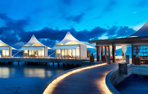 Beach, ocean, resort, bungalows