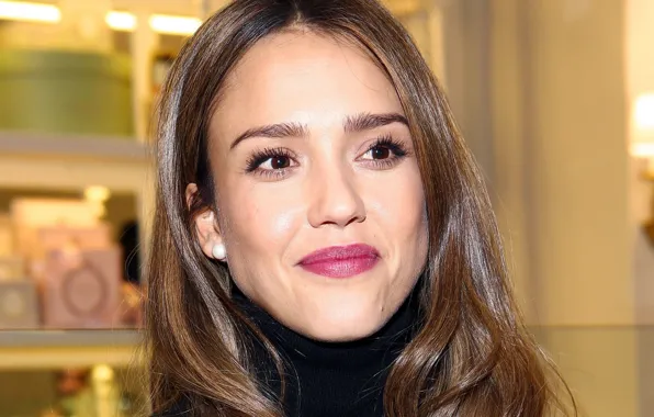 Wallpaper model, beauty, girl, actress, face, smile, Jessica Marie Alba, latina