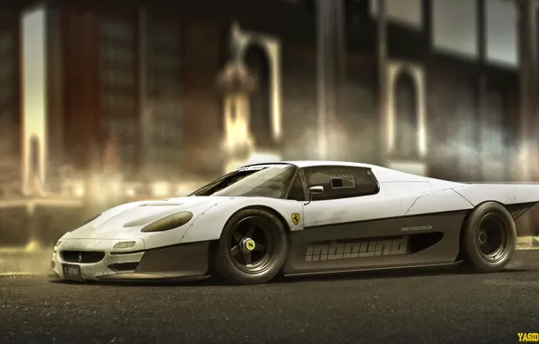 Auto, Figure, Ferrari, Art, Rendering, F50, Ferrari F50, Yasid Design