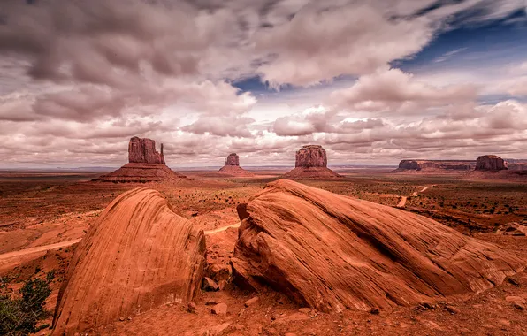 Picture rock, cloud, usa, monument valley, colorado