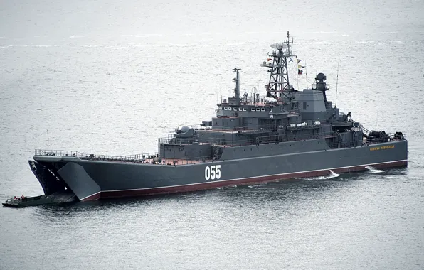 Picture the project 775, large landing ship, Admiral Nevelskoy