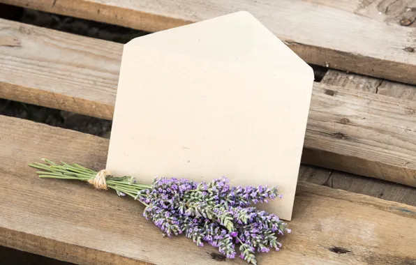 Letter, flowers, bench, bouquet, love, wood, flowers, lavender