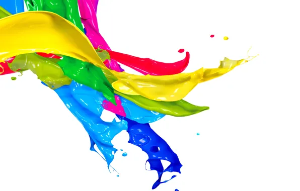 Picture drops, squirt, paint, colors, design, splash, paint