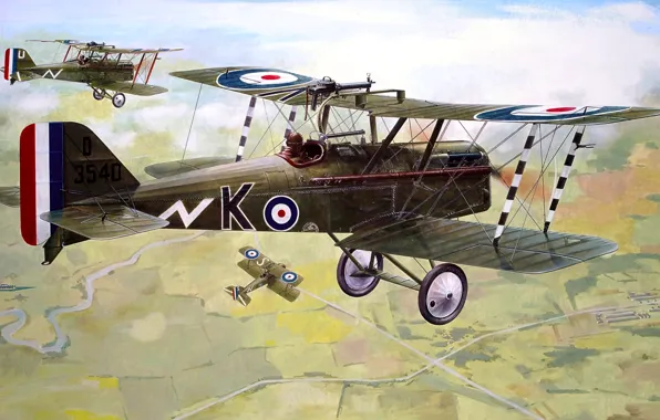 UK, flight, biplane, S.E.5a, Royal Aircraft Factory, The first World war, one of the best …