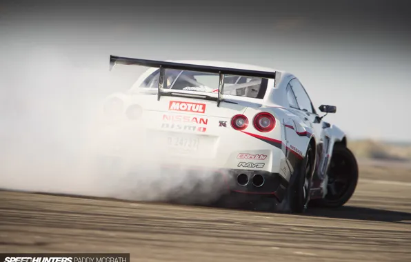 Picture smoke, drift, Nissan, speedhunters, NISMO-GT, The World’s Fastest Drift Car