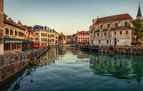 Flowers, France, home, channel, Annecy