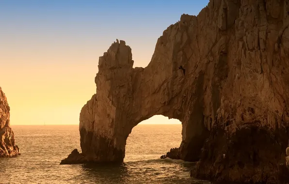Sea, the ocean, rocks, arch, Cabo San Lucas, Los Cabos